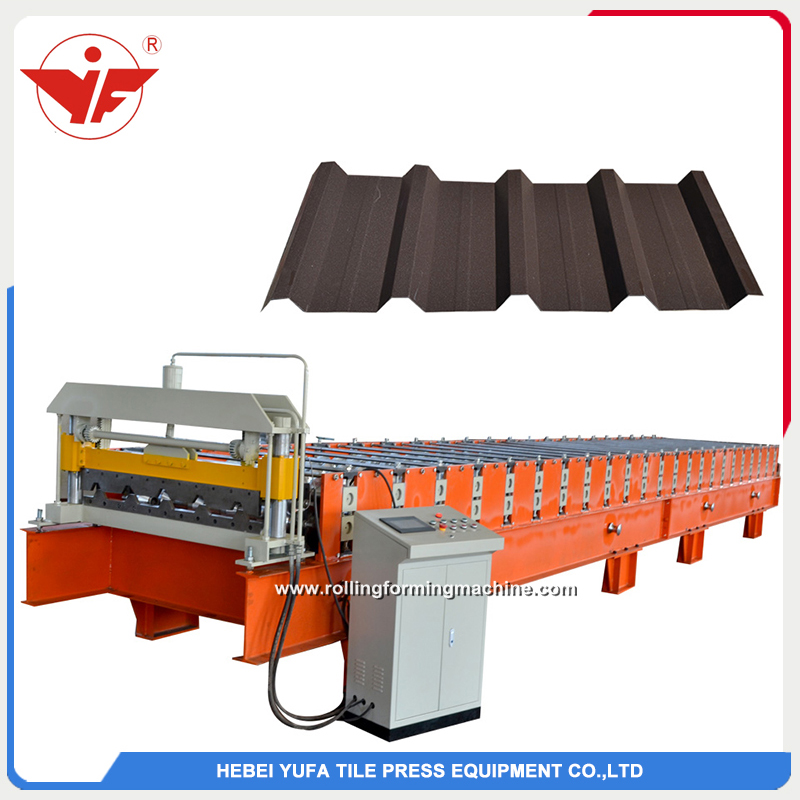 Nigeria used IBR cold steel roofing panel roll forming machine